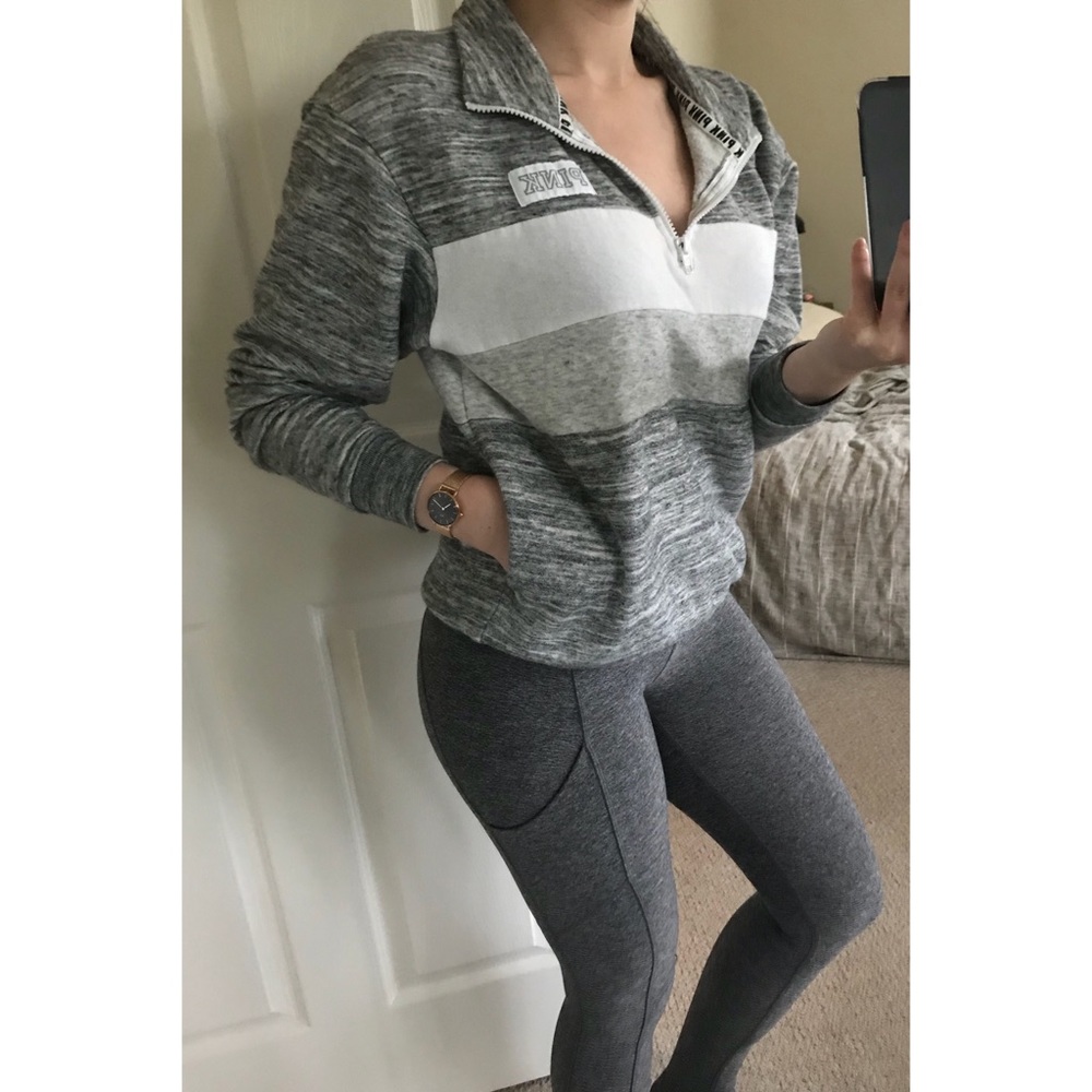 Victoria’s Secret PINK Quarter Zip Pullover XS